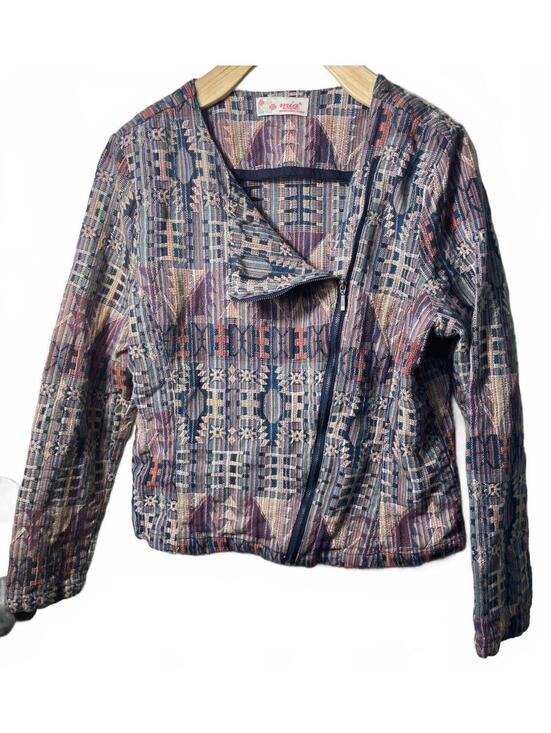 Mia de Andrea Jackets & Blazers - Mía de Andrea Jacket Womens Size Medium Cotton Lightweight Boho Western Hippy